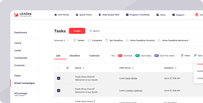 Task and Calendar Management