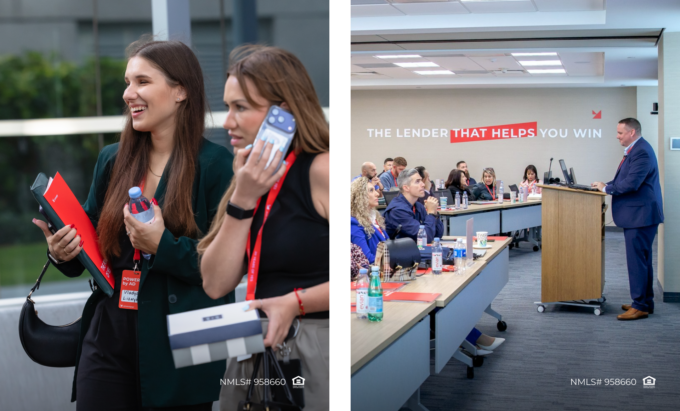 Mortgage professionals at the Power Up event by AD Mortgage