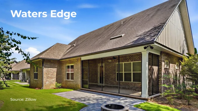 The house in Waters Edge neighborhood in Niceville, Florida