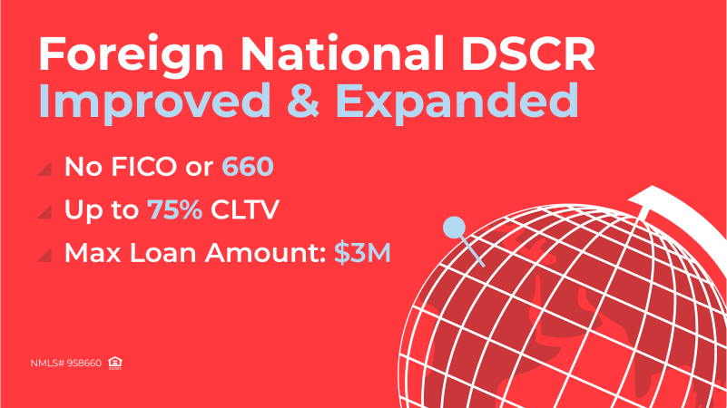 A&D Mortgage Increases CLTV on Foreign National DSCR Loans to 75% – More Buying Power for Investors!