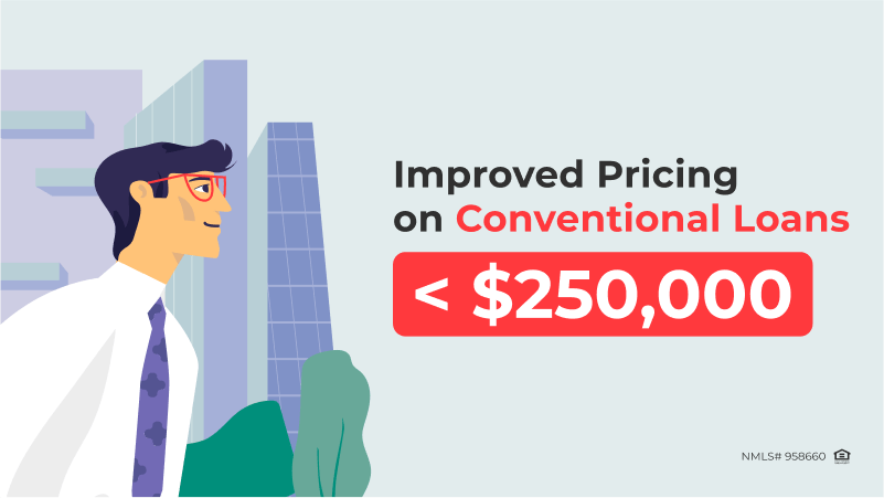 Enhanced Pricing Improvement Specials for 30-Year Fixed Rate Conventional Loans Under $250,000