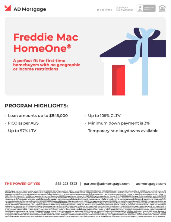 Freddie Mac HomeOne