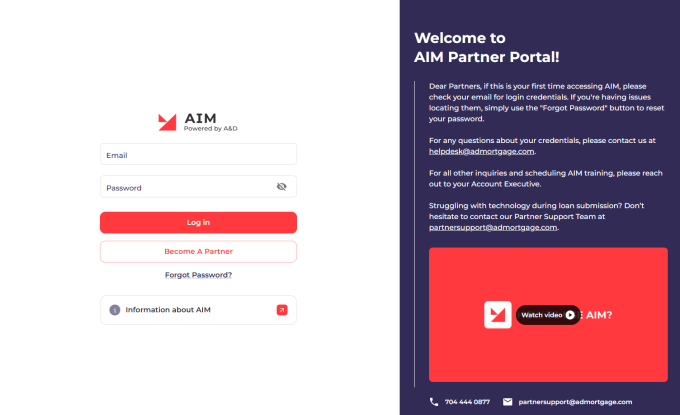 aim portal login