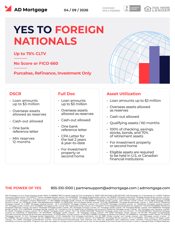Yes to Foreign Nationals