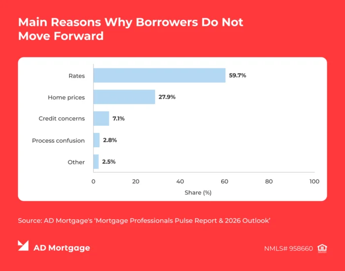 Main Reasons why Borrowers do not Move Forward