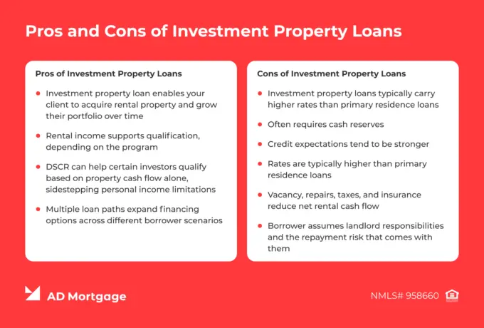 Pros and Cons of Investment Property Loans 