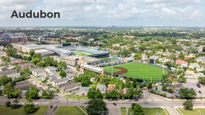 Photo of the Audubon neighborhood in New Orleans, Louisiana