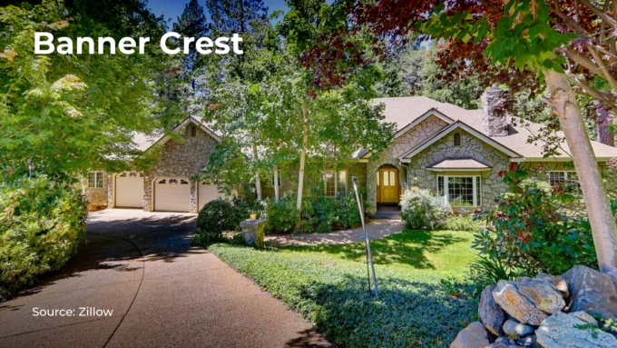 Photo of house in the Banner Crest neighborhood, California