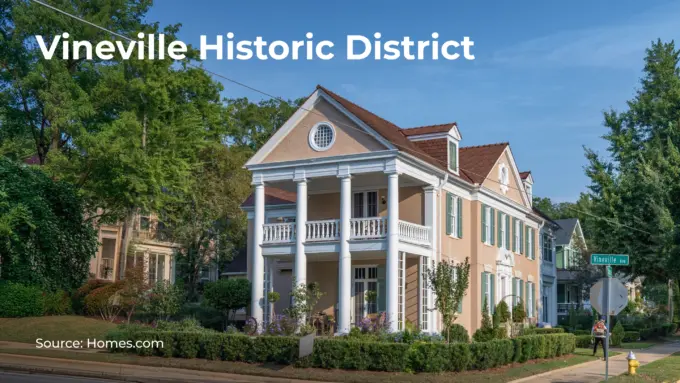 A house in Vineville Historic District, Macon, Georgia