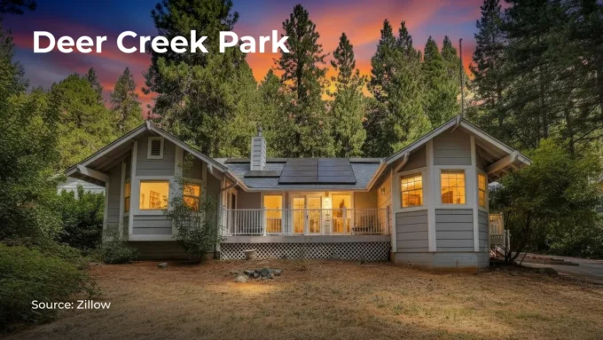 Photo of the house in Deer Creek Park, Nevada City
