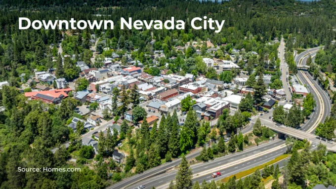 Photo of the Downtown Nevada City, California