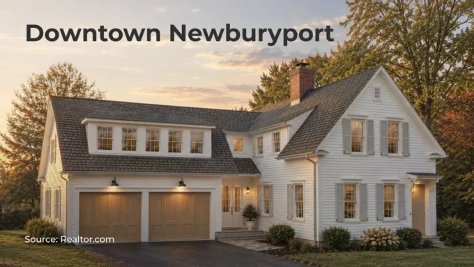 Photo of a house in Downtown Newburyport, Massachusetts