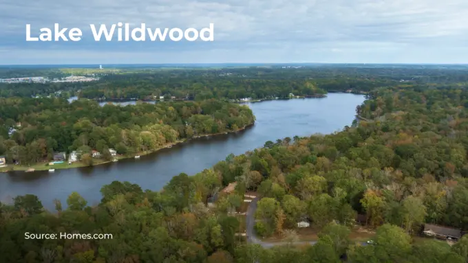 A photo of Lake Wildwood, Macon, Georgia