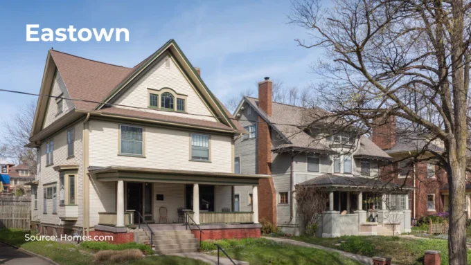 Photo of a house in Eastown in East Grand Rapids, Michigan