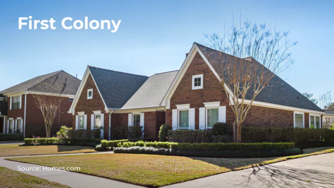 Photo of the First Colony neighborhood in Sugar Land, Texas