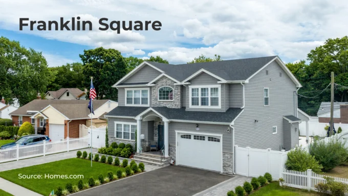 Photo of a house in Franklin Square in Nassau County
