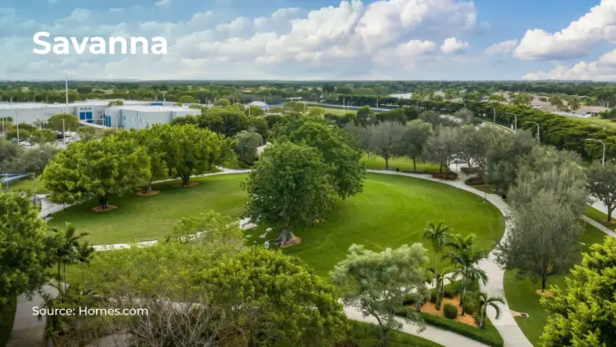 Photo of the Savanna neighborhood in Weston, Florida