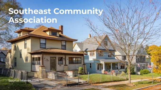 Photo of houses in Southeast Community Association, East Grand Rapids