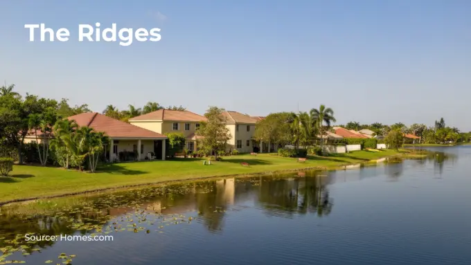 Photo of the Ridges neighborhood in Weston, Florida