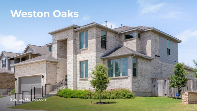 Photo of the house in Weston Oaks, Texas