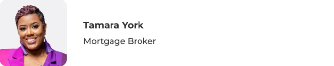 Banner with Tamara York, Mortgage Broker, NMLS#1779122